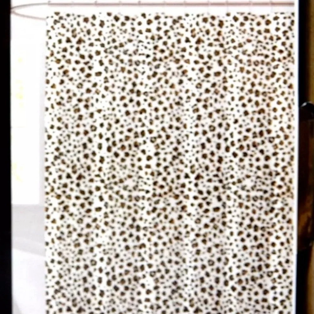New without tags shower curtain, leopard print New without tags